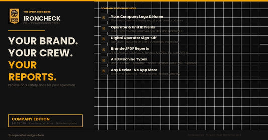 IronCheck Pro — Company Edition (Branded Heavy Equipment Inspection System)